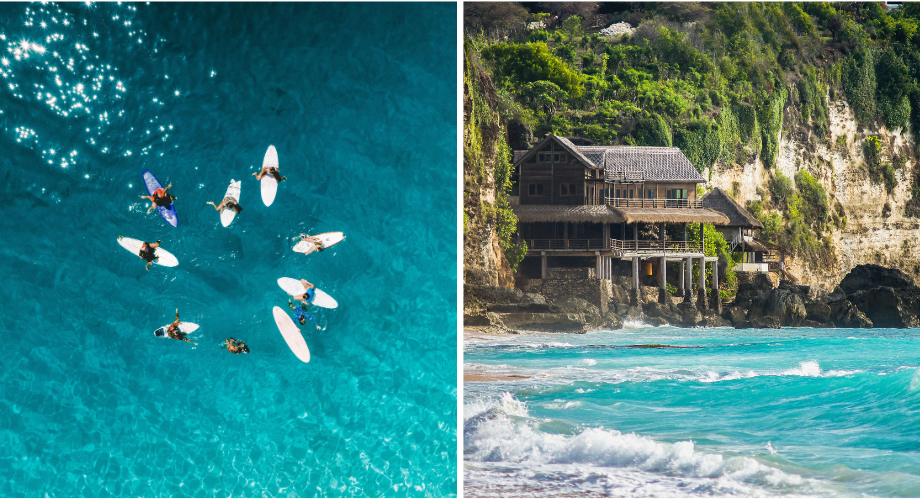 Dreamland Beach is a popular destination for beginner surf camps