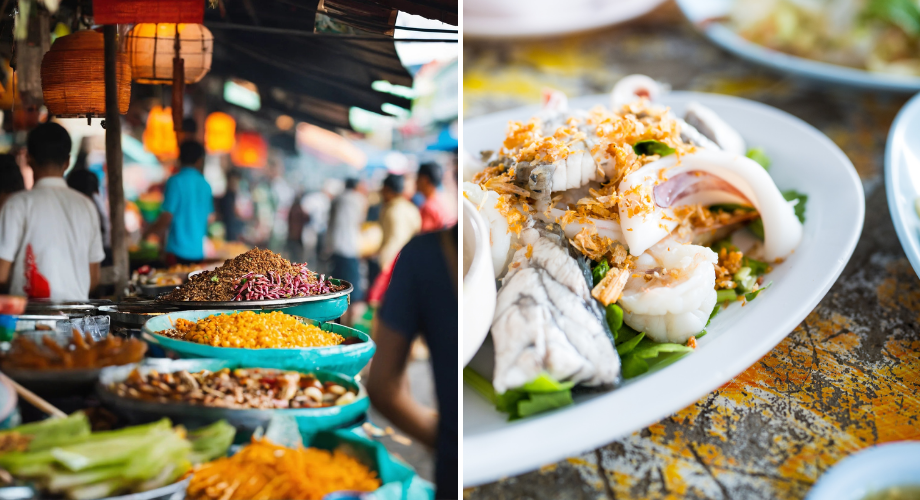 Trendy cafes and local food at Song Wat