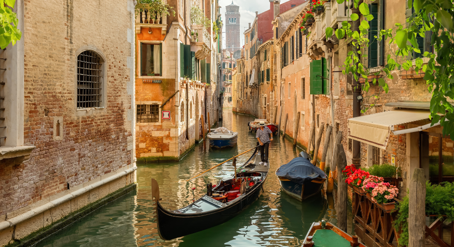 Boat ride through canals of Venice