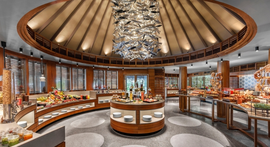 Fushi Cafe at Anantara Dhigu Maldives Resort - Maldivian Night Buffet