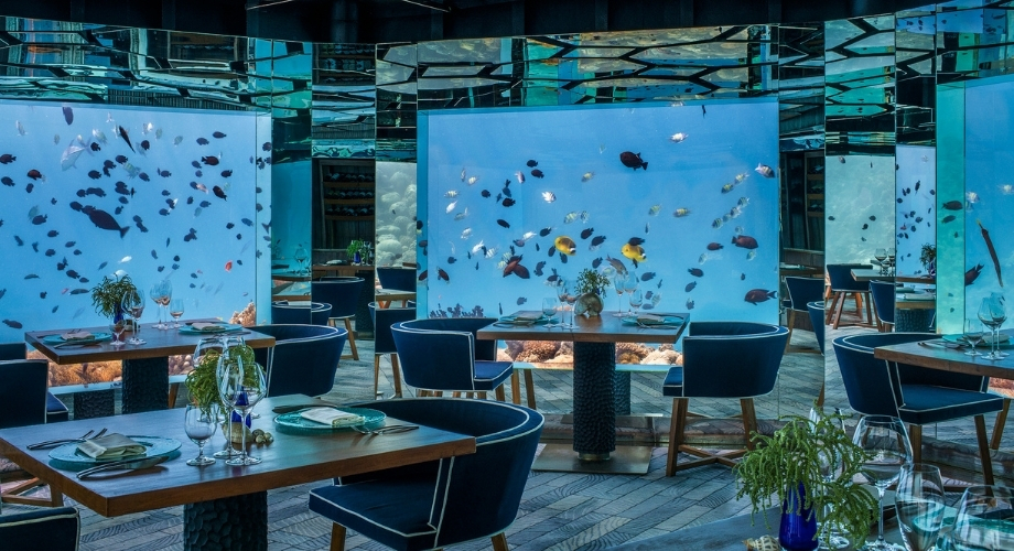 Underwater Restaurants are unique things to do in Maldives