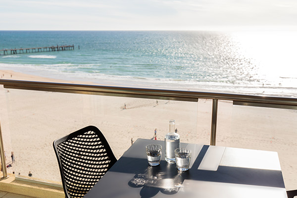 Oaks Glenelg Plaza Pier Suites Ocean View on Balcony
